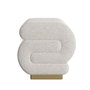 Atelier Del Sofa Puff Crema Ancho 40 cm Alto 42 cm Profundo 42 cm